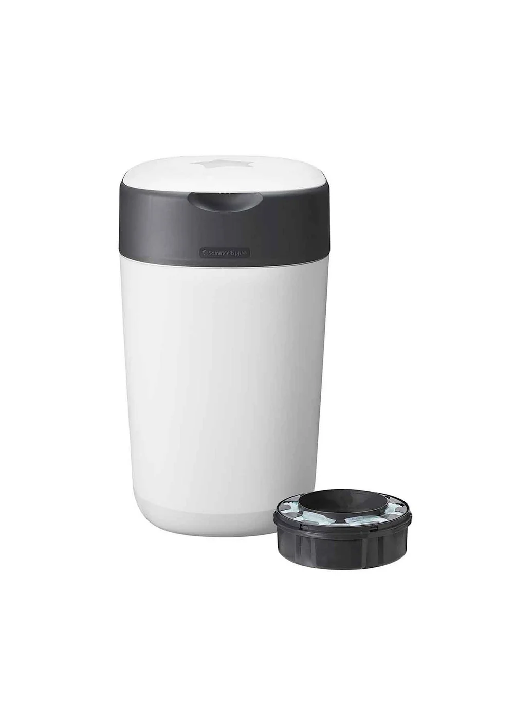 Tommee Tippee Twist & Click Nappy Bin White - One Size Image 2