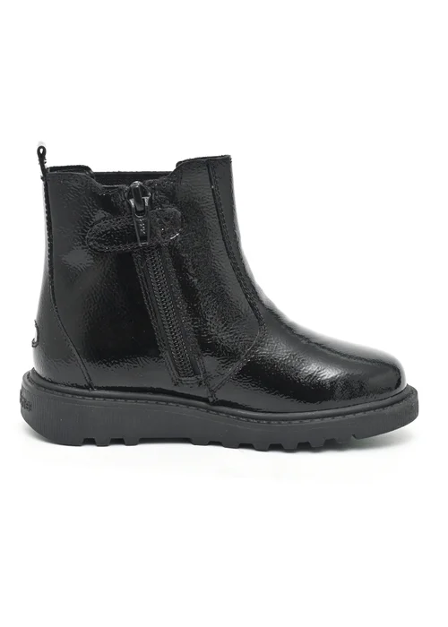 ToeZone Girls Black Amara Patent Leather Ankle Boot (Younger 8 - Older 3) - Size 13 Infants Footwear Image 3