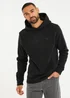 Threadbare Black Microfleece Overhead Hoodie - Large Image 1
