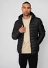 Threadbare Black Matte Finish Padded Hooded Jacket - XL Image 1