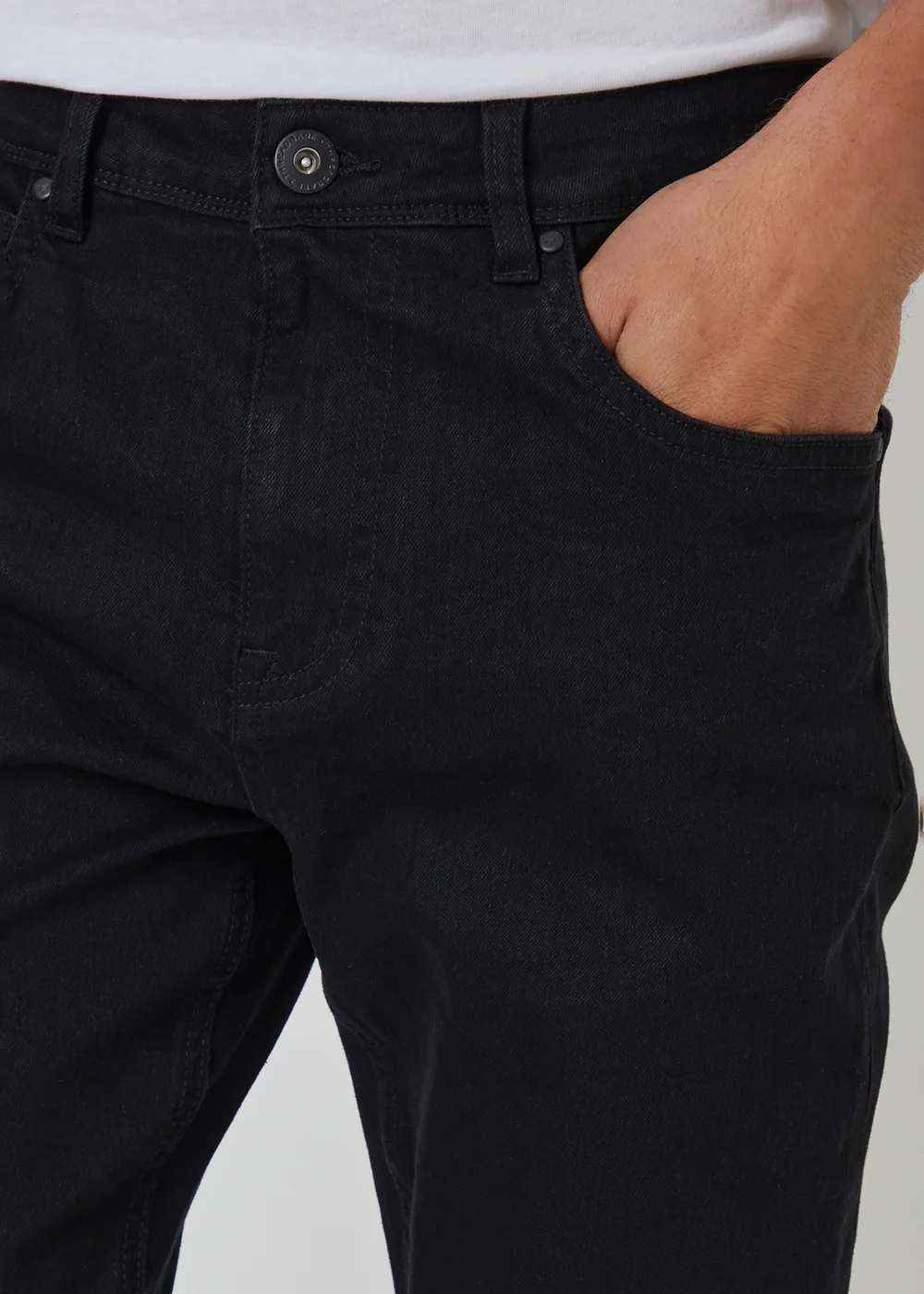 Threadbare Black Islington Slim Fit Jeans With Stretch - 34/L32 Image 4
