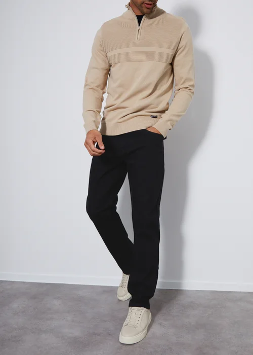 Threadbare Black Straight Fit Jeans With Stretch - 34/L32 Image 4