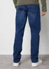 Threadbare Blue Straight Fit Jeans With Stretch - 32/L32 Image 2