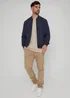 Threadbare Navy Showerproof Classic Bomber Jacket - S Image 4