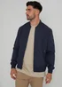 Threadbare Navy Showerproof Classic Bomber Jacket - S Image 1