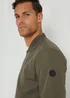 Threadbare Khaki Showerproof Classic Bomber Jacket - M Image 3