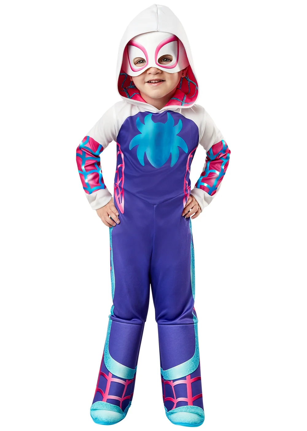 Marvel Kid's Spidey and His Amazing Friends Deluxe Ghost Spider Costume (2-4 Yrs) - 24-36 Months Image 1