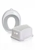 Dreambaby Grey Toilet Trainer Seat & Step Stool Set - One Size Image 1