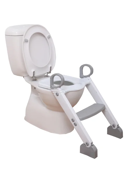 Dreambaby Grey/White Step-Up Toilet Trainer Ladder - One Size Image 2