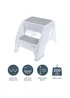 Dreambaby Grey Toddler & Me Premium 2-Height Step Stool - One Size Image 5