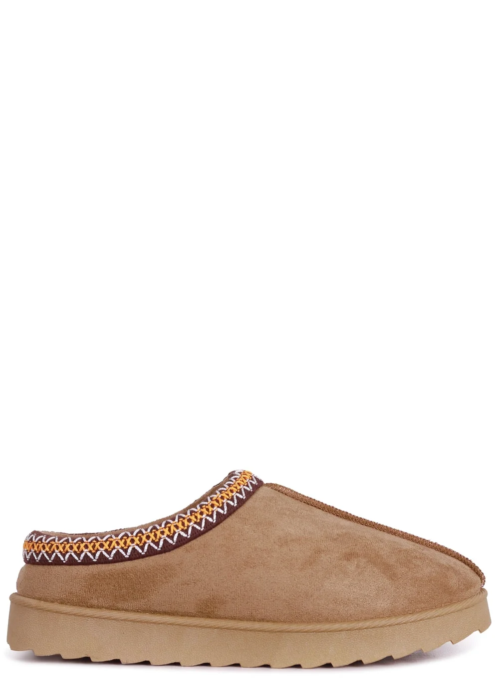 Linzi Tammy Chestnut Faux Suede Slipper - Size 7 Image 2