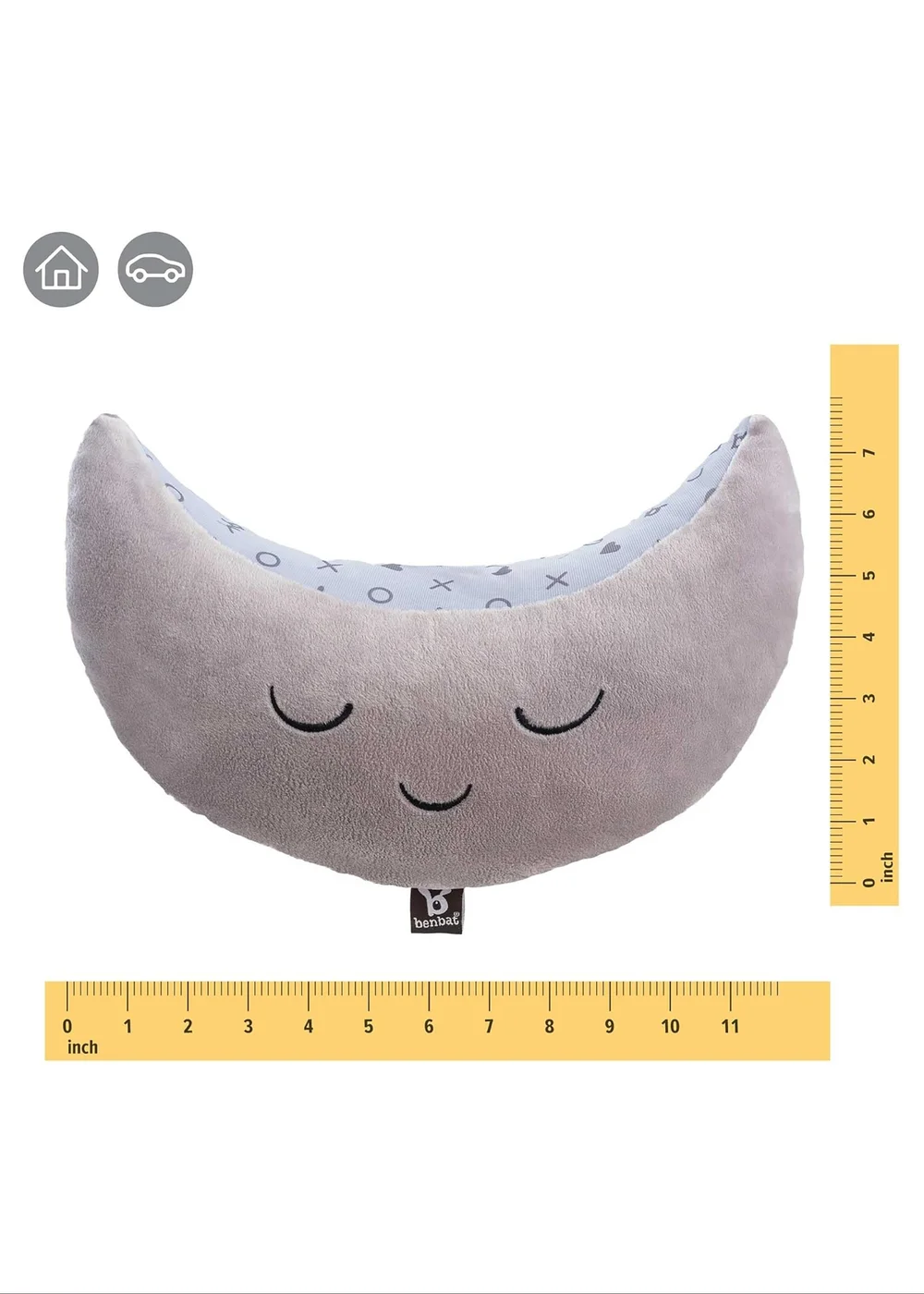 Benbat Grey Mooni Seatbelt Head Support - One Size Image 4