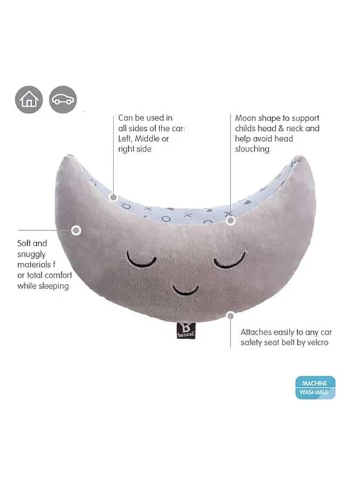 Benbat Grey Mooni Seatbelt Head Support - One Size Image 5