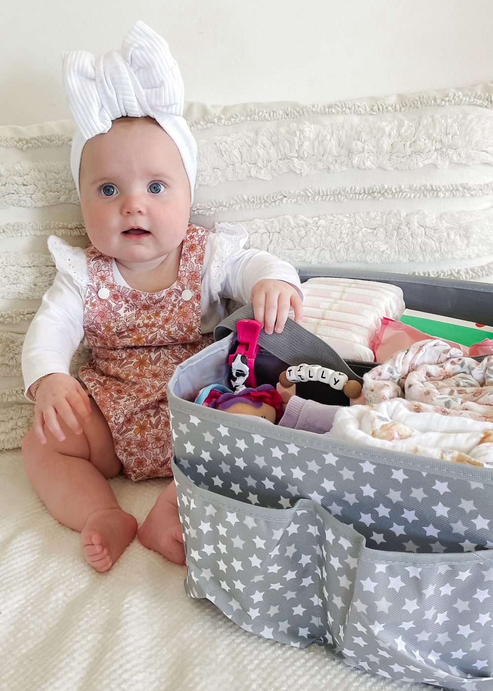 Dreambaby Grey Nappy Organiser & Storage Caddy - One Size Image 2