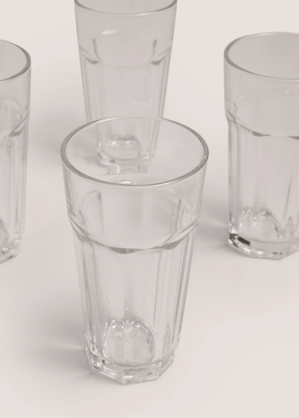 4 Pack Long Glass Tumblers Image 2