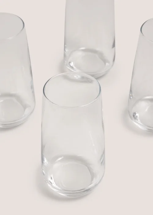 4 Pack Luna Long Glass Tumblers Image 2