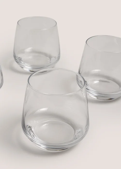 4 Pack Luna Glass Tumblers Image 2