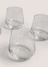 4 Pack Luna Glass Tumblers Image 2