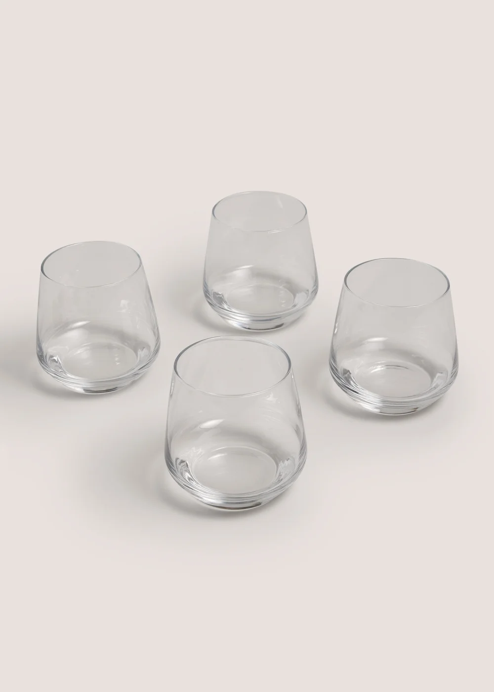 4 Pack Luna Glass Tumblers Image 1