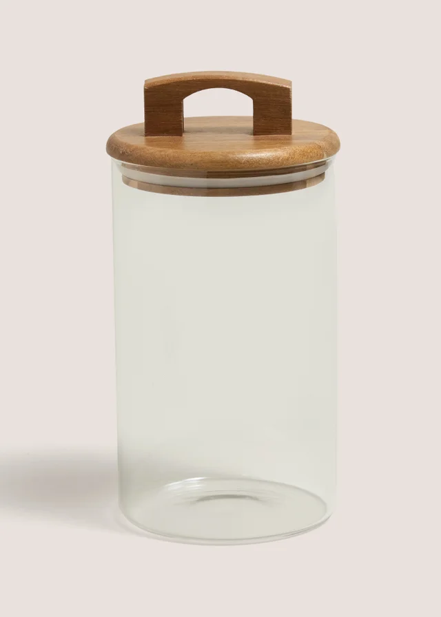 Handled Lid Glass Jar