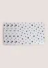 4 Pack White & Black Heart Cork Placemats Image 1