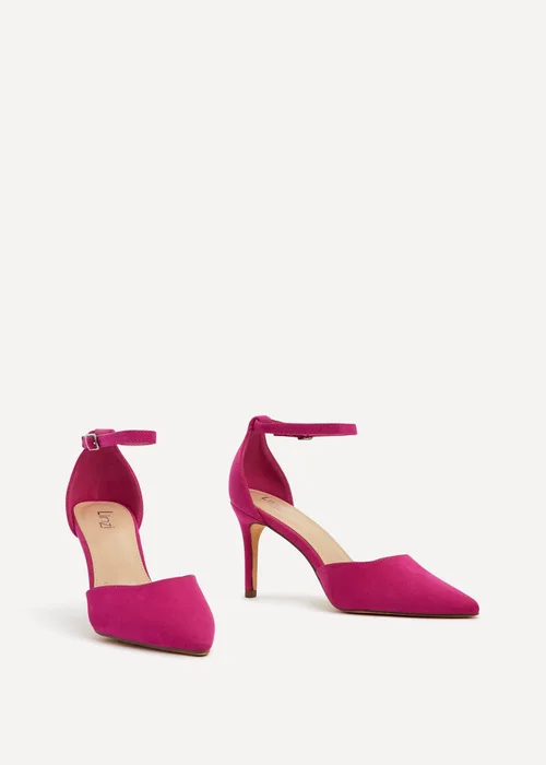 Linzi Maci Fuchsia Suede Stiletto Court Heel - Size 8 Image 3