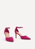 Linzi Maci Fuchsia Suede Stiletto Court Heel - Size 8 Image 3