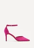 Linzi Maci Fuchsia Suede Stiletto Court Heel - Size 8 Image 2