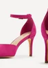 Linzi Maci Fuchsia Suede Stiletto Court Heel - Size 8 Image 5