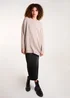Blue Vanilla Brown Round Neck Jumper - One Size Image 4