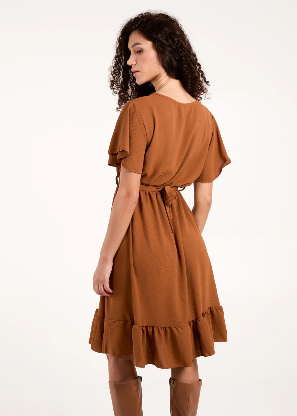 Blue Vanilla Brown Chain Belt Dress - S/M Image 2
