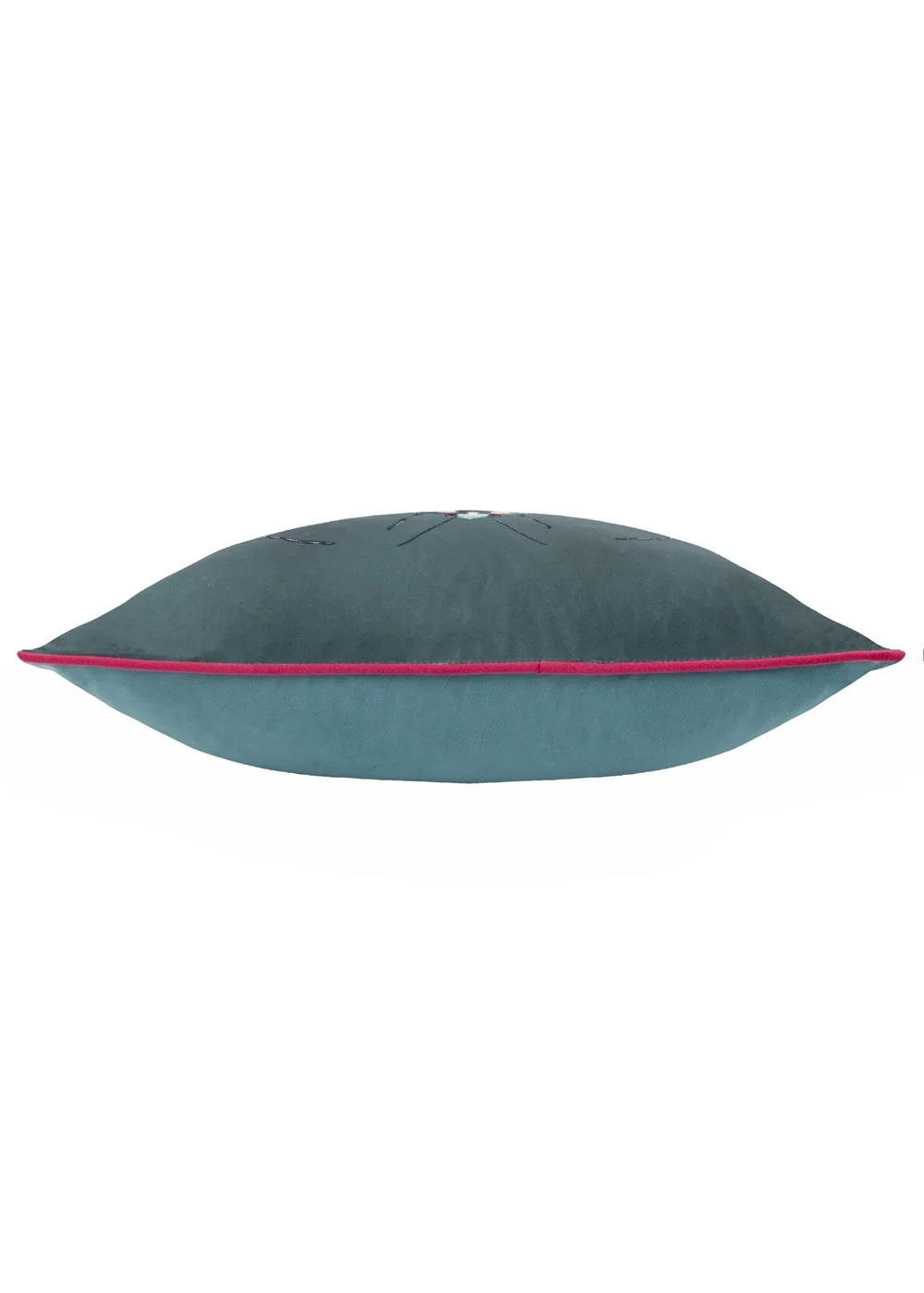 furn. Beetalis Piped Velvet Filled Cushion (30cm x 50cm) - One Size Image 4
