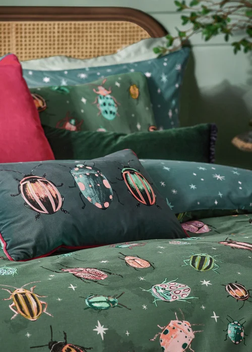 furn. Beetalis Piped Velvet Filled Cushion (30cm x 50cm) - One Size Image 6