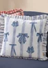 furn. Noortje Ruffle Bows Cotton Filled Cushion (43cm x 43cm) - 45cm x 45cm Image 1