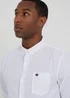 Brave Soul White Cotton Long Sleeve Oxford Shirt - Extra Large Image 3