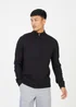 Brave Soul Black Zip Through Funnel Neck Knit Cardigan - Extra Large Image 1