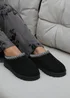 Where's That From Pine Black Faux-Suede Fur Lining Slipper Boots - Size 3 Image 1