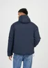 Brave Soul Navy Padded Hooded Jacket - L Image 2