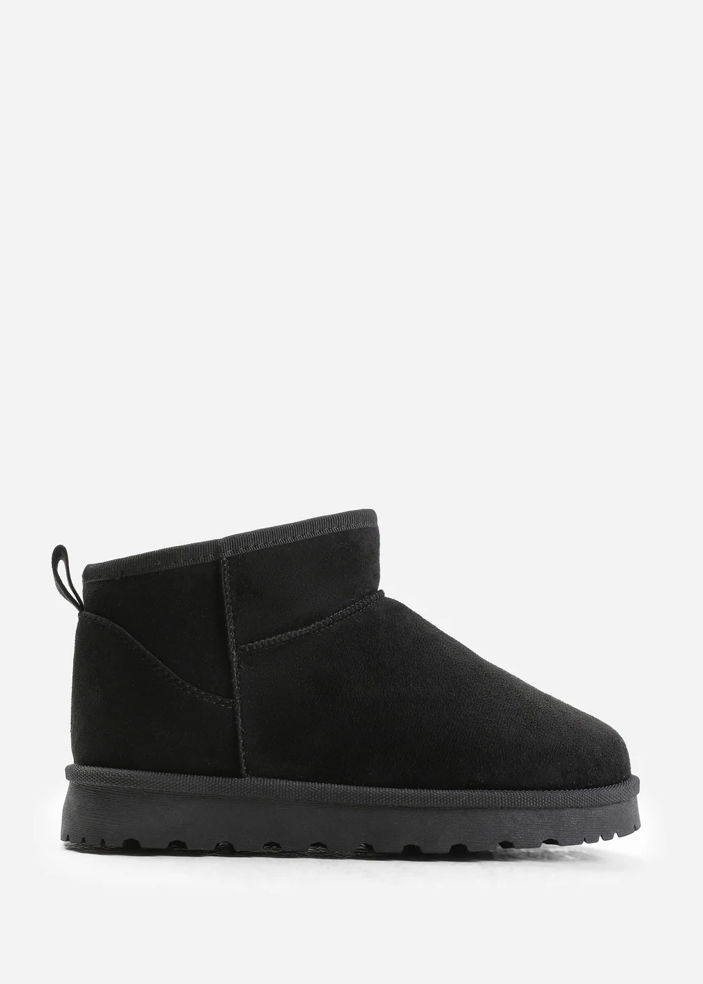 Where's That From Black Faux-Faux Suede Maple Faux Fur Slipper Boots - 6 Image 1