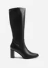 Where's That From Hawthorn Black Block Heel Knee High Boots - Size 5 Image 2