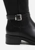 Where's That From Micah Black Buckle Detail Knee High Boots - Size 7 Image 3