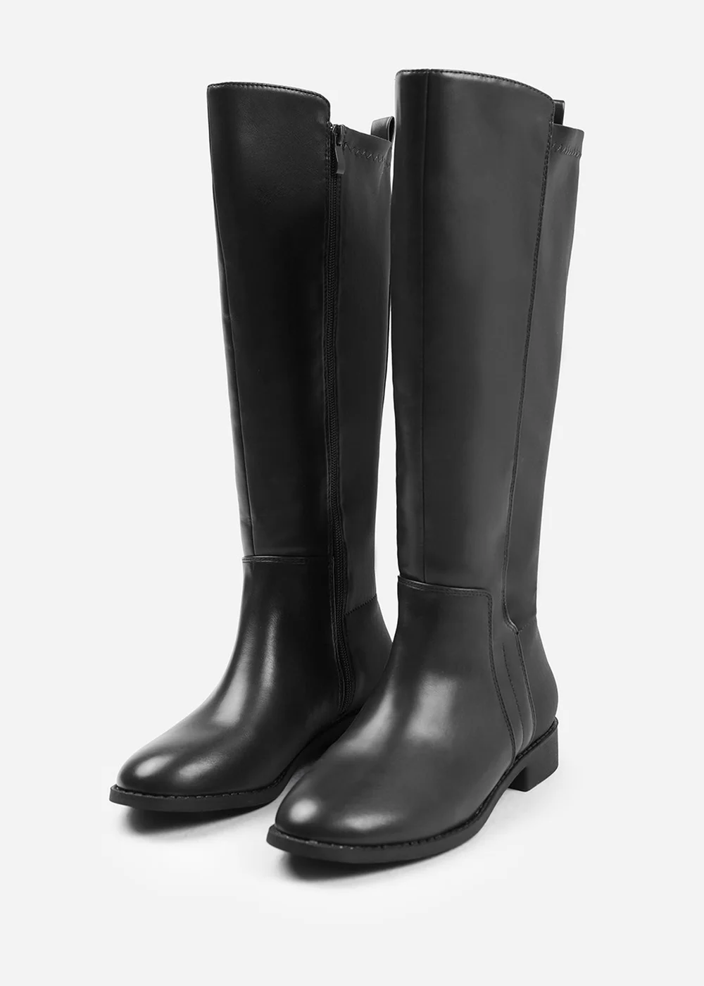 Where's That From Parker Black Wide Calf Knee High Boots - 7 Image 4