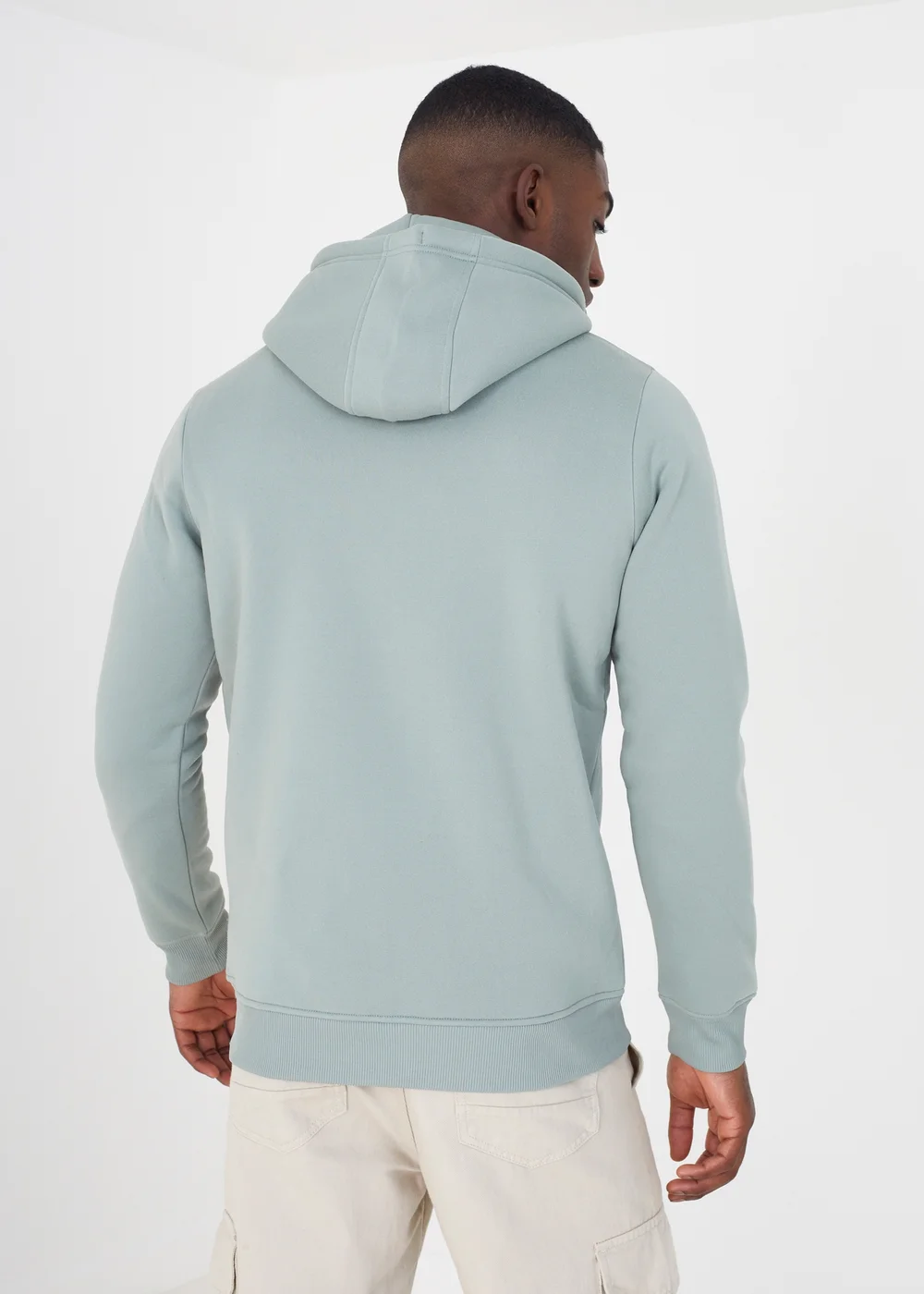Brave Soul Green Zip Through Hoody - Extra Large Image 2