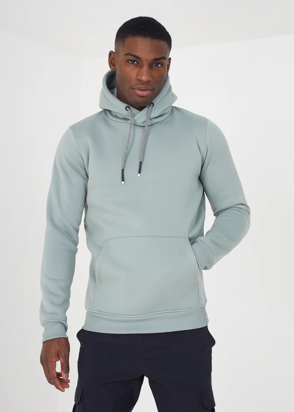 Brave Soul Green Hoody With Kangaroo Pocket - XL Image 1