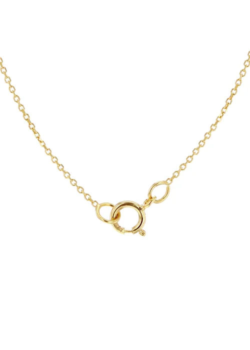 Golden Moments 9ct Yellow Gold 'Love' Necklace - One Size Image 3