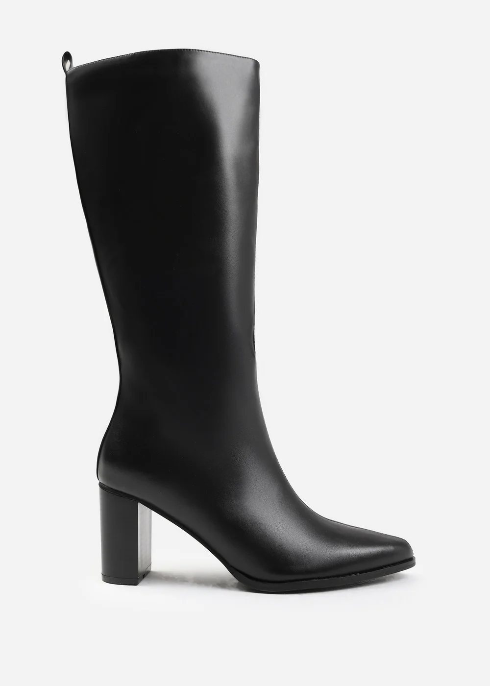 Where's That From Elder Black Block Heel Knee High Boots - 3 Image 1