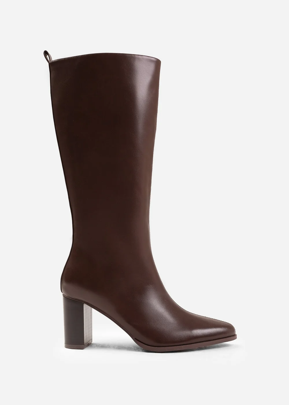 Where's That From Elder Brown Block Heel Knee High Boots - Size 4 Image 2