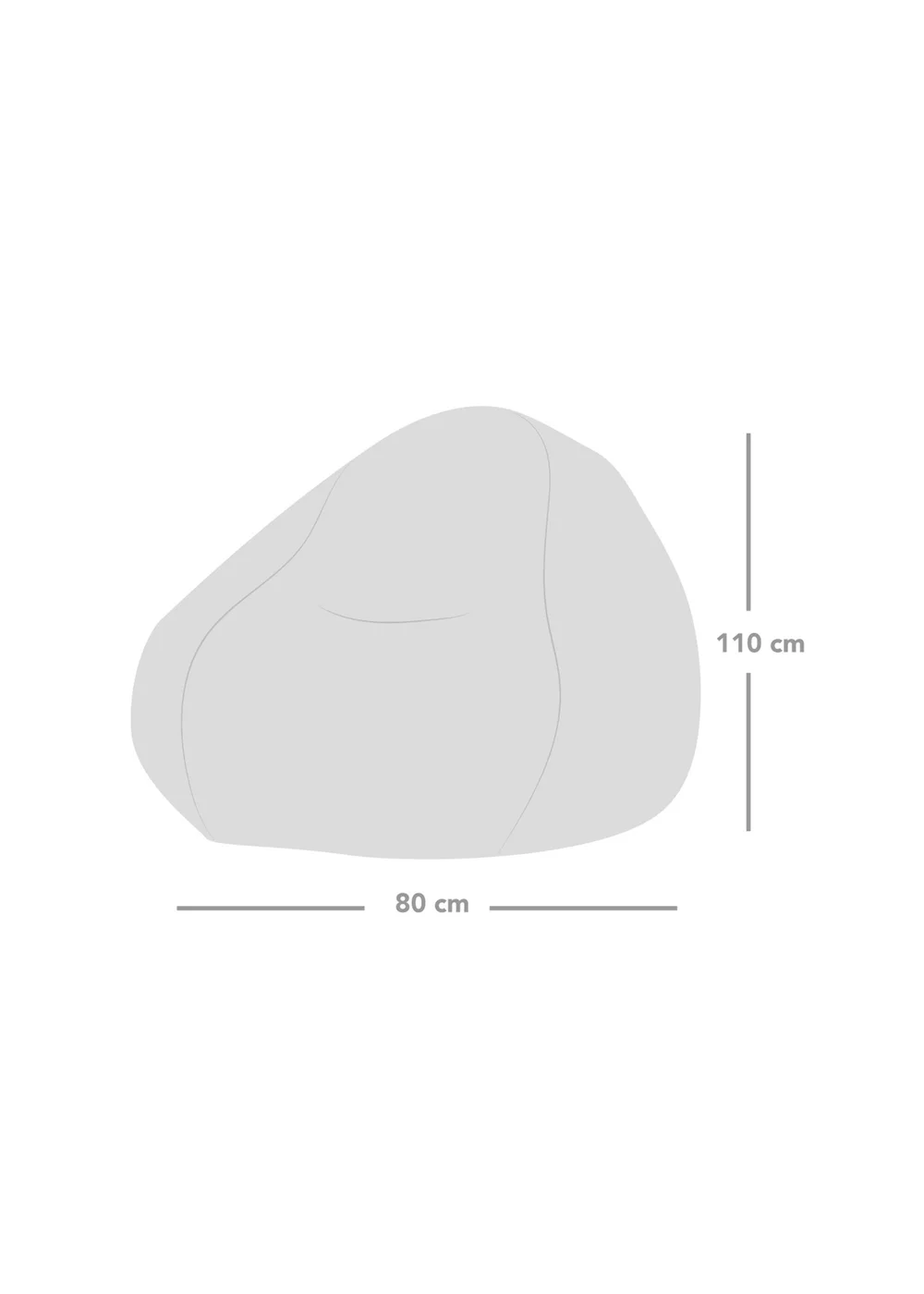 rucomfy Snug Slouchbag Mushroom Beanbag - One Size Image 5
