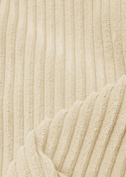 rucomfy Jumbo Cord Large Snuggle Chair Ivory Beanbag - One Size Image 4