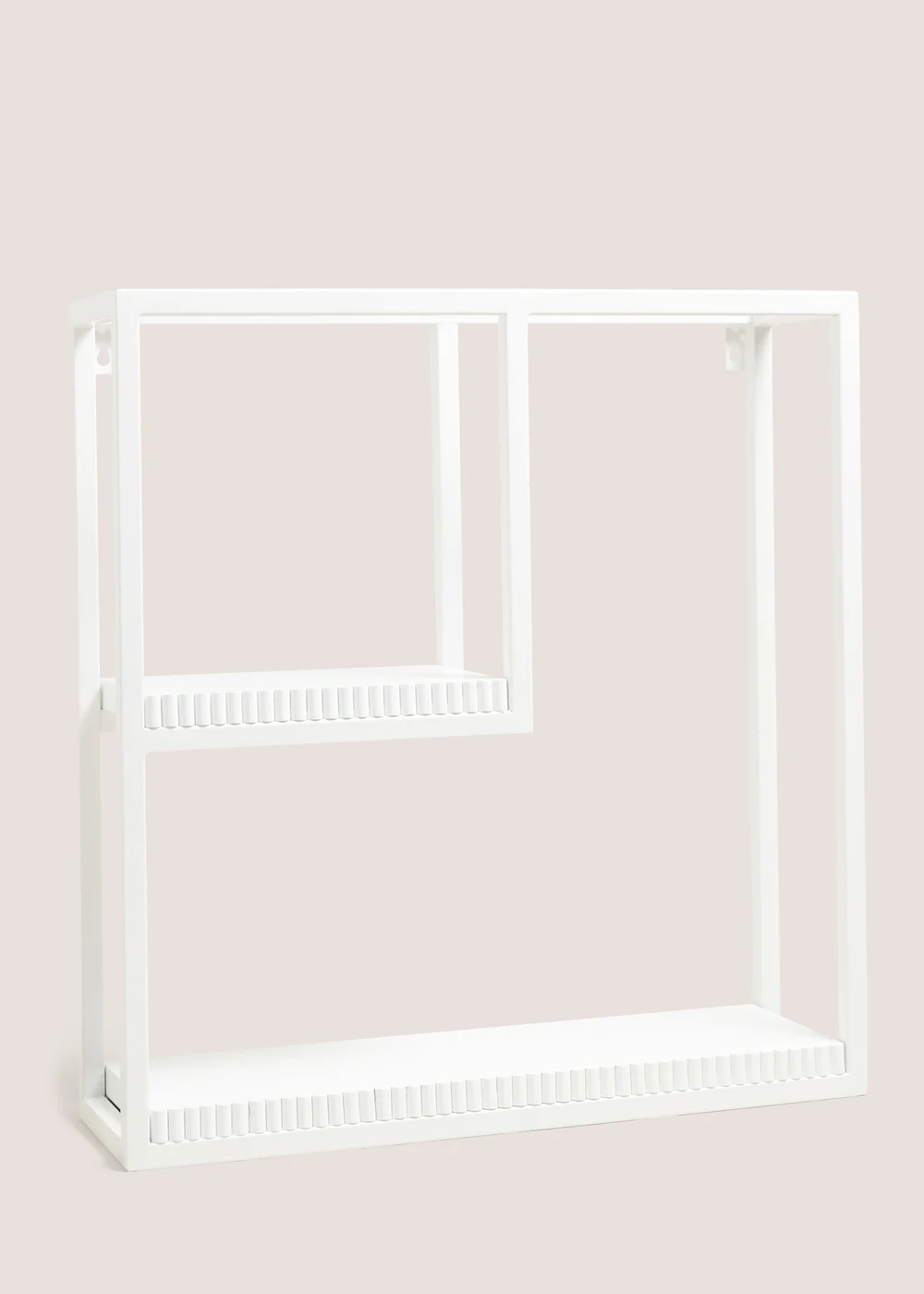 White Ribbed Edge Multi Shelf Image 1